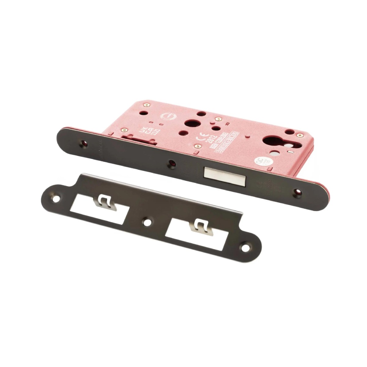 Atlantic DIN Radius Euro Profile Deadlock Double Throw 60mm backset - Urban Dark Bronze ALKDINRED60UDB
