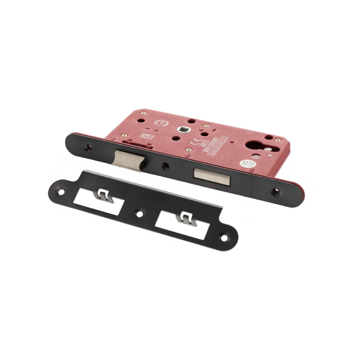 Atlantic DIN Radius Euro Profile Sashlock Double Throw 60mm backset - Matt Gun Metal ALKDINRES60MBN