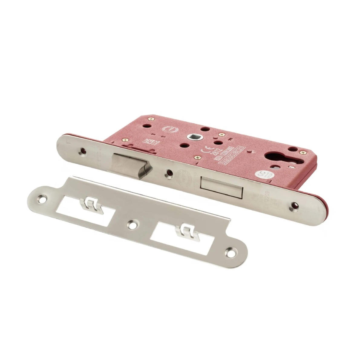 Atlantic DIN Radius Euro Profile Sashlock Double Throw 60mm backset - Polished Chrome ALKDINRES60PC