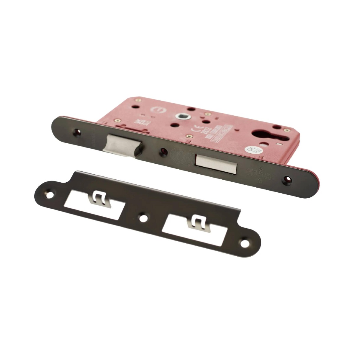 Atlantic DIN Radius Euro Profile Sashlock Double Throw 60mm backset - Urban Dark Bronze ALKDINRES60UDB
