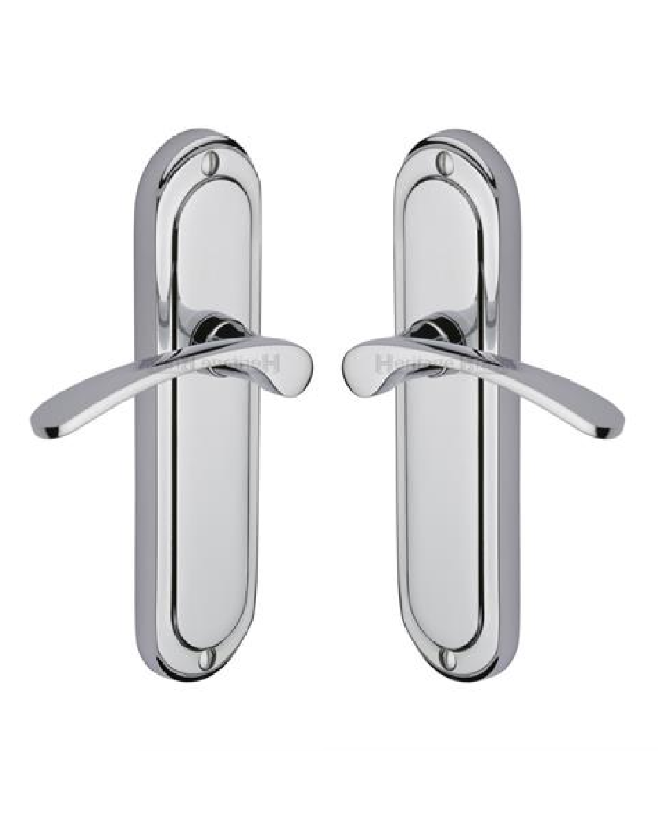 Heritage Brass AMB6210-PC Door Handle Lever Latch Ambassador Design Polished Chrome finish