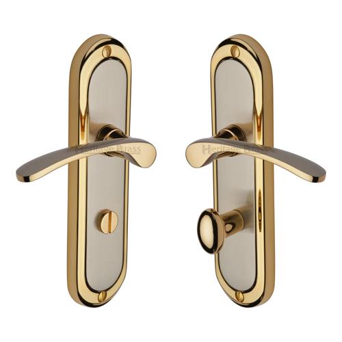 Heritage Brass AMB6230-JP Door Handle for Bathroom Ambassador Design Jupiter finish