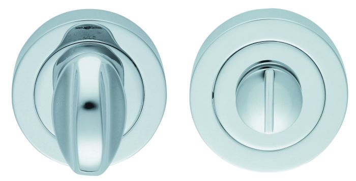 Carlisle Brass AQ12CP Turn & Release On Concealed Fix Round Rose (4.9 X 67mm Spindle) 51mm Polished Chrome