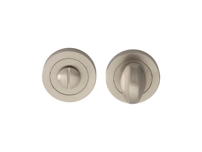 Carlisle Brass AQ12SN Turn & Release On Concealed Fix Round Rose (4.5 X 60mm Spindle) 52mm Satin Nickel