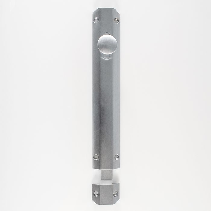 Carlisle Brass AQ83SC Surface Bolt C/W Extruded Keeper & Flat Keeper 202mm Satin Chrome