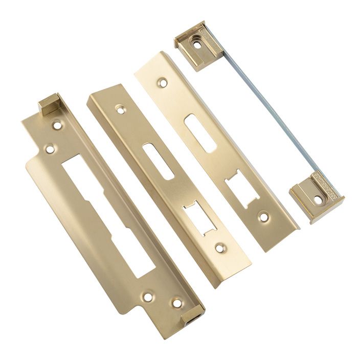 Eurospec ARB5105PVD Easi - T Rebate Set (Sash Lock) Bs Lever Lock 13mm 13mm Stainless Brass