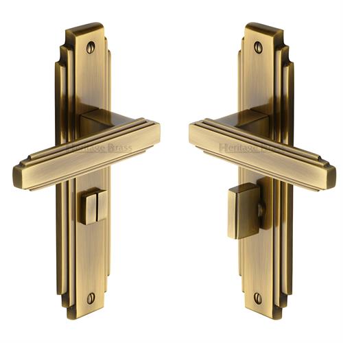 Heritage Brass AST5930-AT Door Handle for Bathroom Astoria Design Antique finish