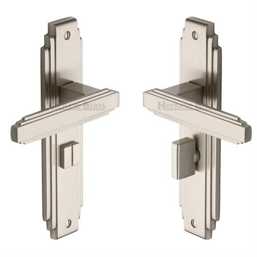 Heritage Brass AST5930-SN Door Handle for Bathroom Astoria Design Satin Nickel finish