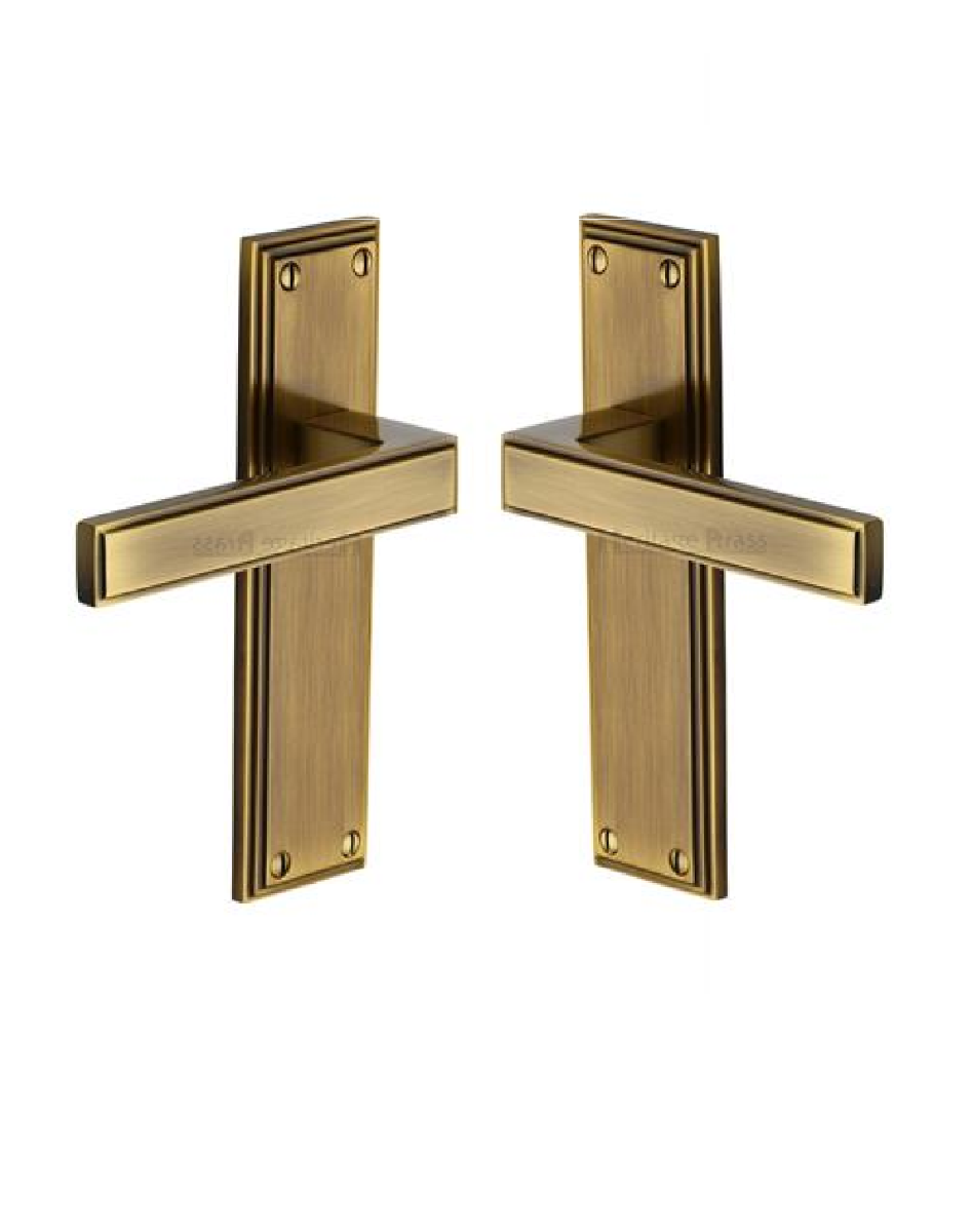 Heritage Brass ATL5710-AT Door Handle Lever Latch Atlantis Design Antique finish