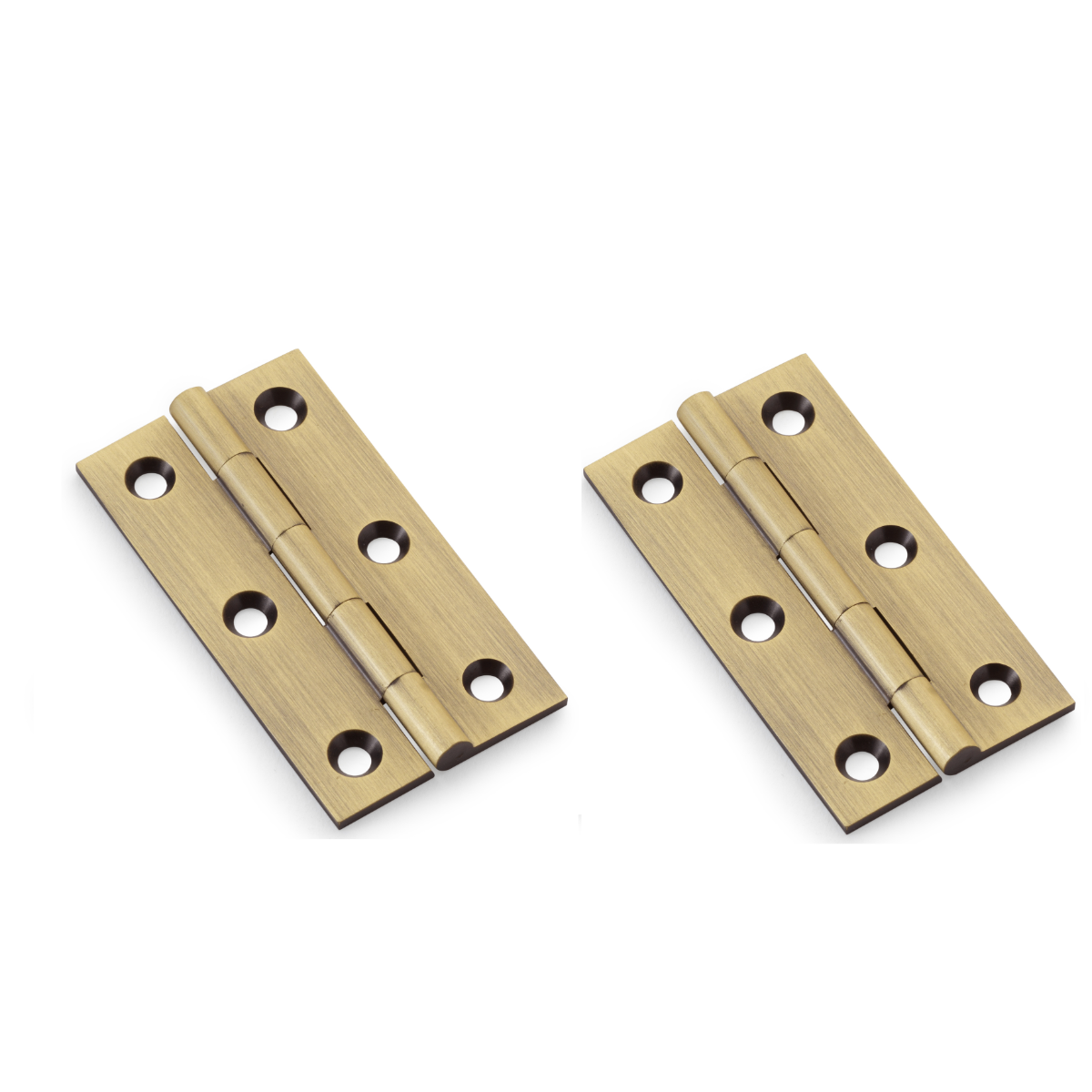 Alexander And Wilks Solid Drawn Cabinet Brass Butt Hinge 2 1/2