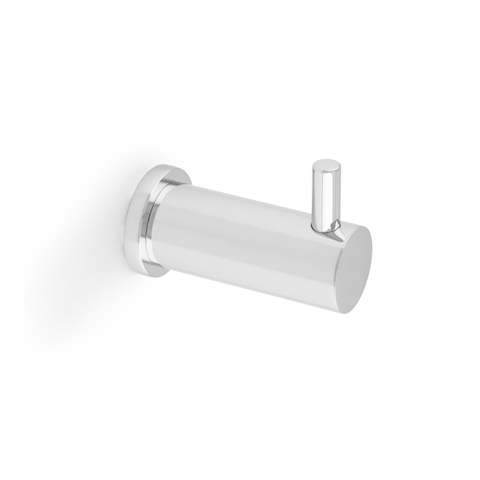 Alexander And Wilks Brunel Plain Coat Hook Polished Chrome AW777PC