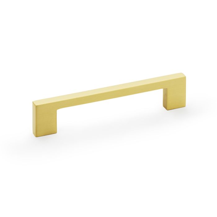 Alexander And Wilks Marco Cabinet Pull Handle 128mm C/C Satin Brass AW837-128-SB