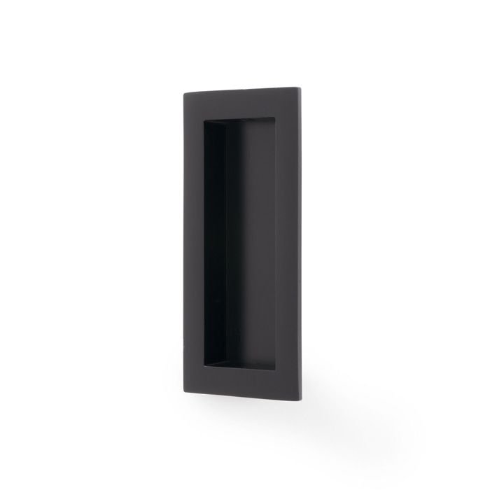 Alexander And Wilks Rectangular Flush Pull 100X45X13mm Black AW911-100-BL