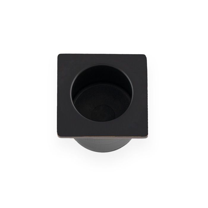 Sliding Door Finger Edge Pull Square -29mm Black By Alexander & Wilks AW993BL