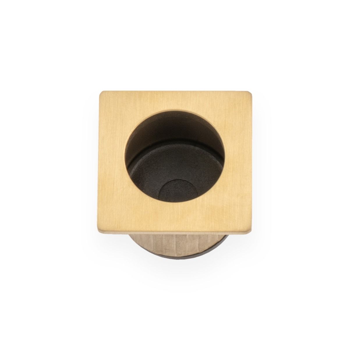 Sliding Door Finger Edge Pull Square -29mm Satin Brass PVD By Alexander & Wilks AW993SBPVD