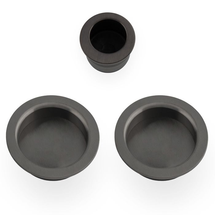 Sliding door pull Kit - 60mm-Dark Bronze PVD By Alexander & Wilks AW994DBZPVD