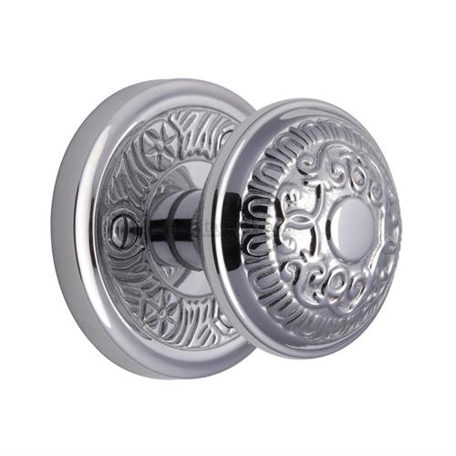 Heritage Brass AYD1324-PC Mortice Knob on Rose Aydon Design Polished Chrome finish