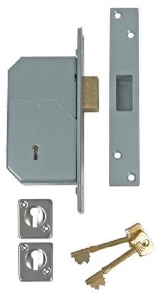 Union 5 Lever Detainer Mortice Dead Lock Dbl Pole M.Switch Ss 73mm Case B-3G110DP-SC-73