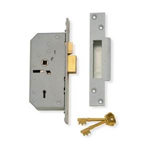 Union 5 Lever Detainer Mortice Sash Lock Polished Brass 73mm Case Rh B-3K70-PL-73-RH