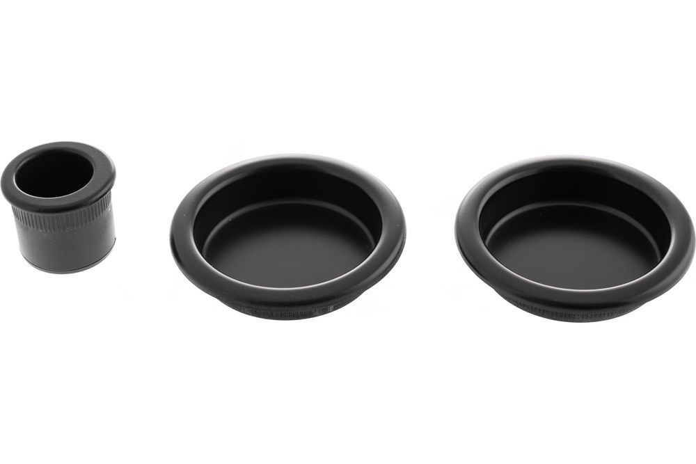 AGB Sliding Door Flush Pull Round - Matt Black B019201093