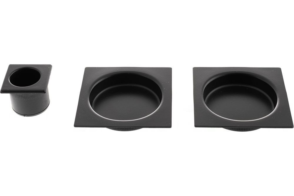 AGB Sliding Door Flush Pull Square - Matt Black B019301093