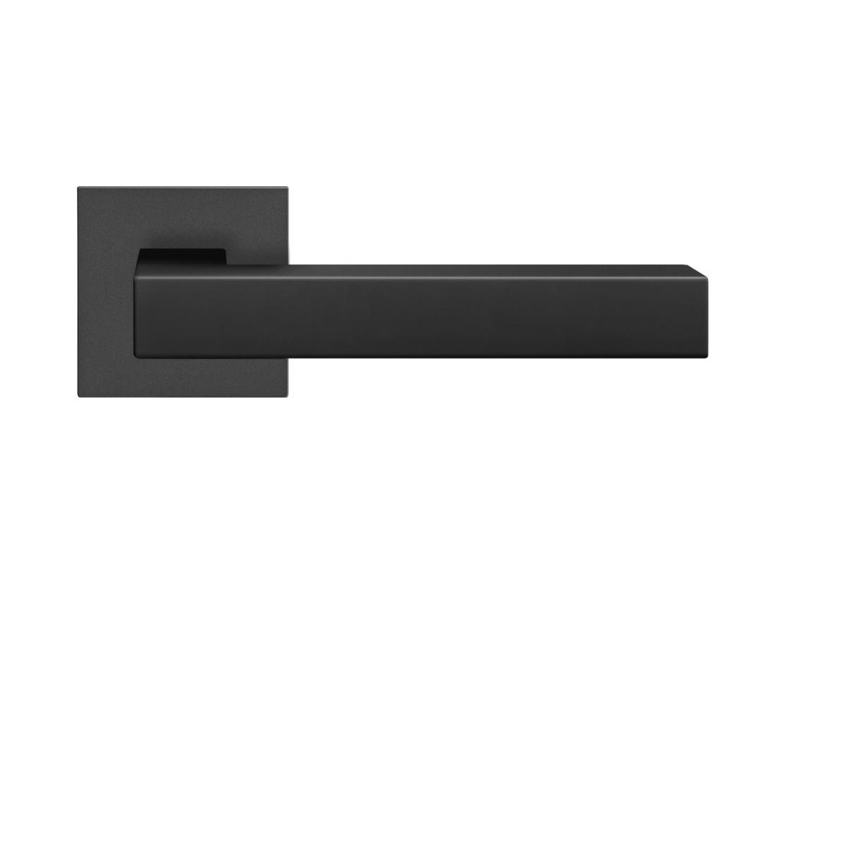 Karcher Design EPL46Q Seattle Door Handle on Square Plandesign rose in cosmos black,