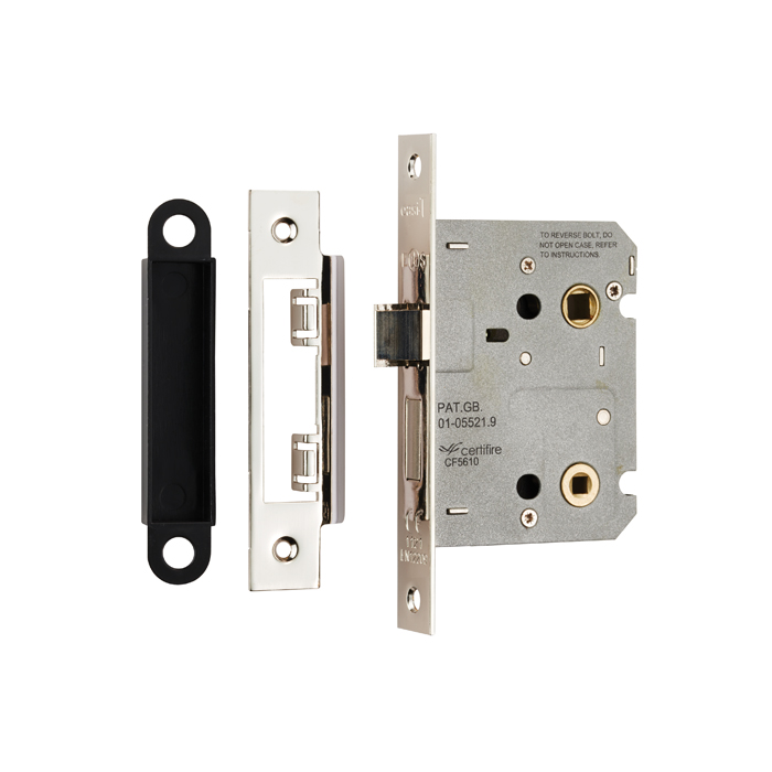 Eurospec BAE5030NP Easi-T Bathroom Lock 76mm Residential 76mm Nickel Plated