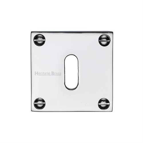 Heritage Brass BAU1556-PC Keyhole Escutcheon Polished Chrome finish