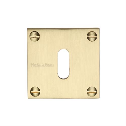 Heritage Brass BAU1556-SB Keyhole Escutcheon Satin Brass finish