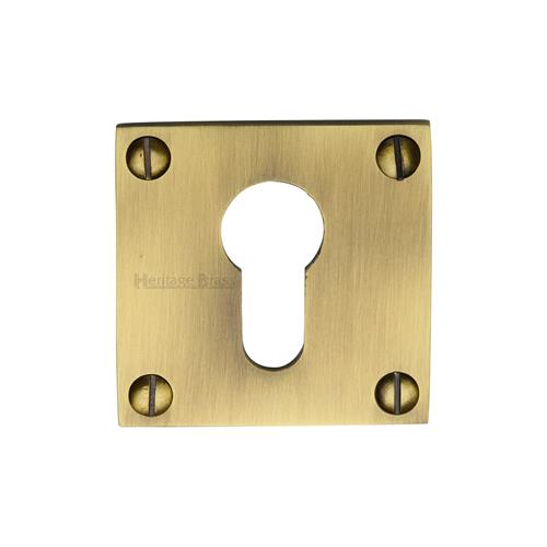 Heritage Brass BAU1558-AT Euro Profile Cylinder Escutcheon Antique finish