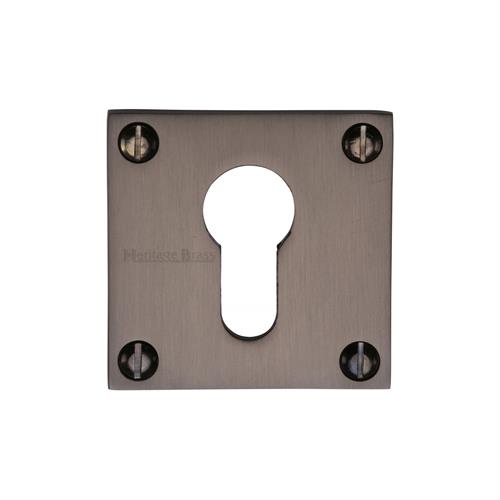Heritage Brass BAU1558-MB Euro Profile Cylinder Escutcheon Matt Bronze finish