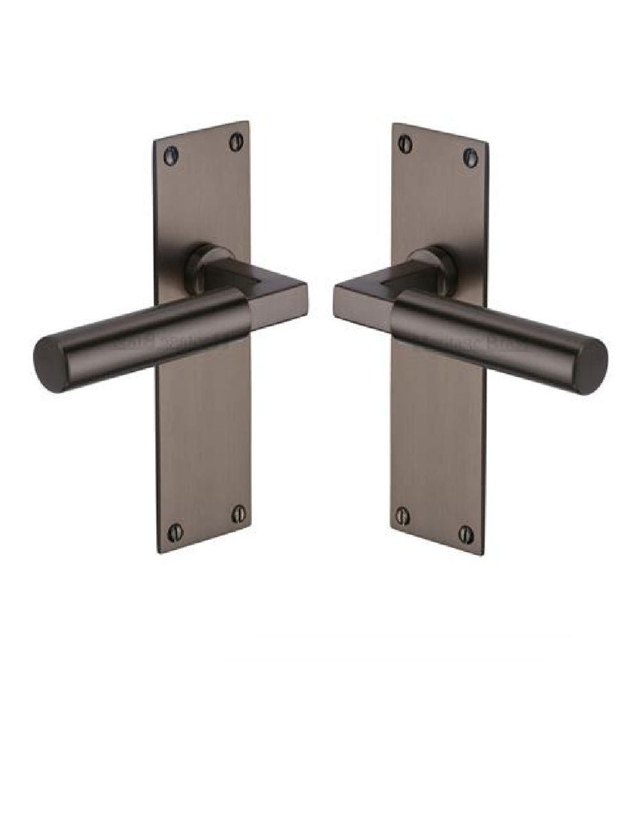 Heritage Brass BAU7310-MB Door Handle Lever Latch Bauhaus Design Matt Bronze finish