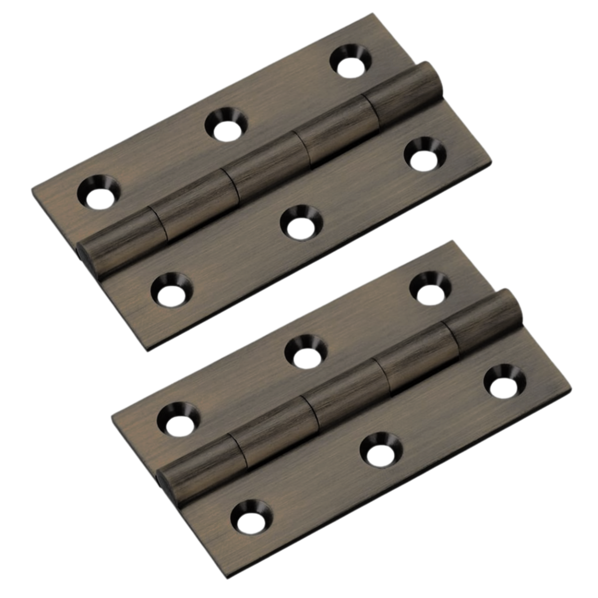 IRONZONE BHI64IB Solid Drawn Brass Butt Hinge - 64 x 35 - Imitation Bronze