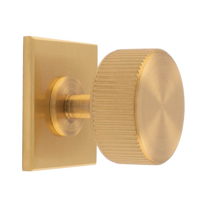 Carlisle Brass BP713SB40SB Lines Radio Knob on Backplate 40mm Satin Brass