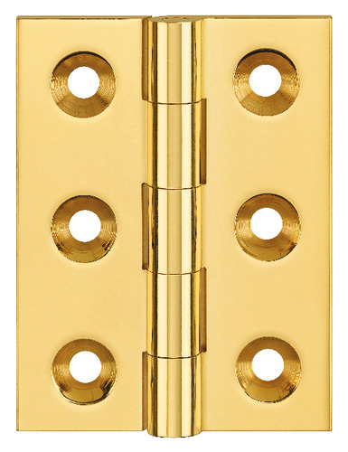Simonswerk 0950 Solid Drawn Unwashered Brass Butt Hinges 50.8mm X 38mm C/W Screws Self Colour