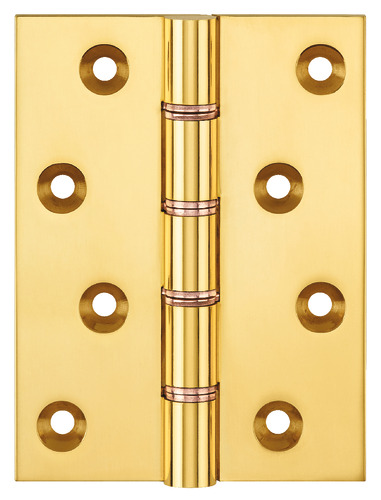 Simonswerk 1250 Double Phosphor Bronze Washered Brass Butt Hinge 100mmx 75mm c/w Screws Polished Brass