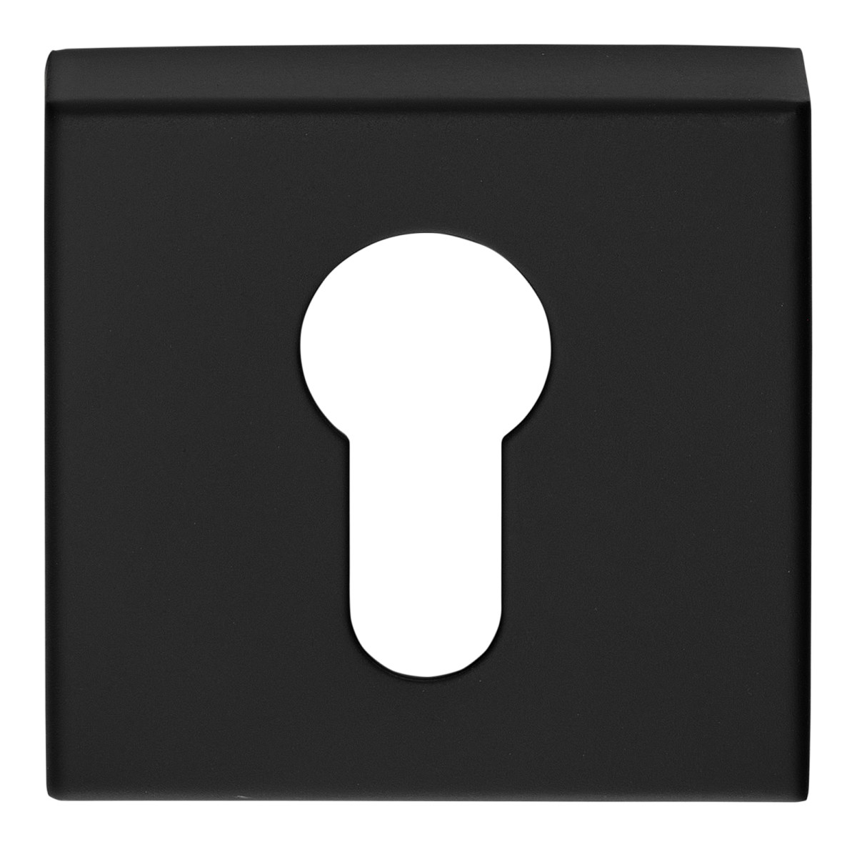 FORMANI BASICS BSQY53 cylinder escutcheon square satin black