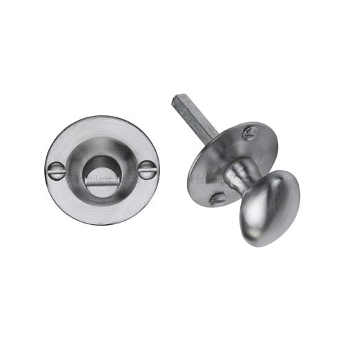 Heritage Brass BT15-SC Oval turn with release Satin Chrome finish