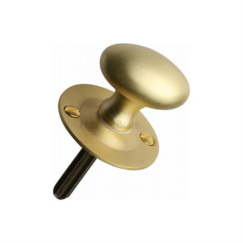 Heritage Brass BT5-SB Oval Thumbturn w/o Bolt Satin Brass finish