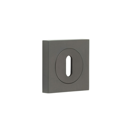 Burlington Standard Keyway Escutcheons Square Plain Rose Dark Bronze