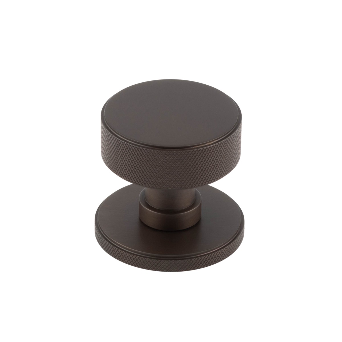 Frelan Burlington Westbourne Knurled Mortice Door Handles BUR102DB Dark Bronze