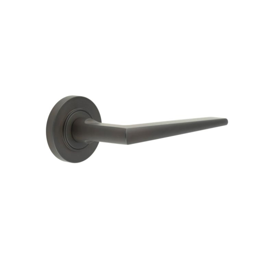 Frelan Burlington Mayfair Door Handle on Plain outer Rose Dark Bronze BUR10KIT79 Consist of BUR10DB and BUR50DB
