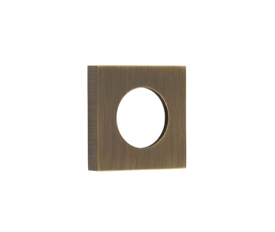 Frelan Burlington Square Plain Outer Rose for Handles & T&R BUR150DB Dark Bronze