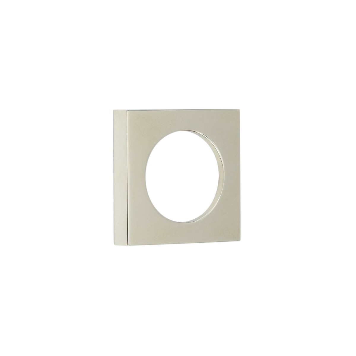 Frelan Burlington Square Plain Outer Roses for Escutcheons 52 X 52mm BUR171PN Polished Nickel