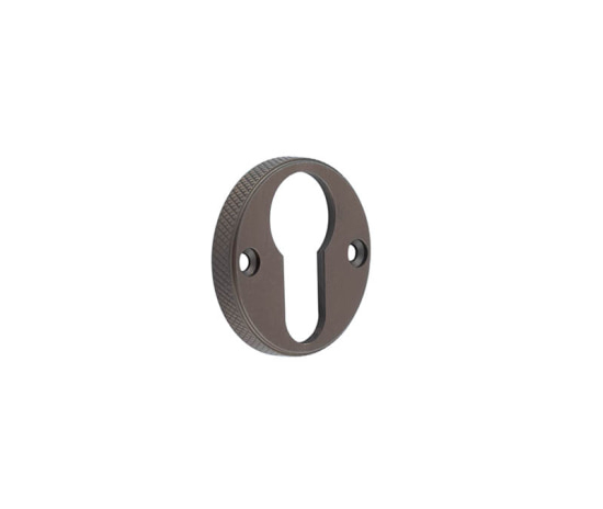Frelan Burlington Westbourne Knurled Euro Profile Escutcheon BUR181DB Dark Bronze