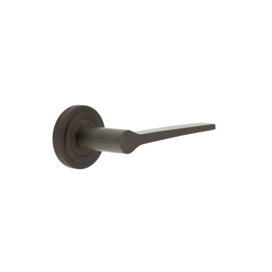 Frelan Burlington Knightsbridge Door Handle on Stepped outer Rose Dark Bronze BUR20KIT81 Consist of BUR20DB and BUR52DB