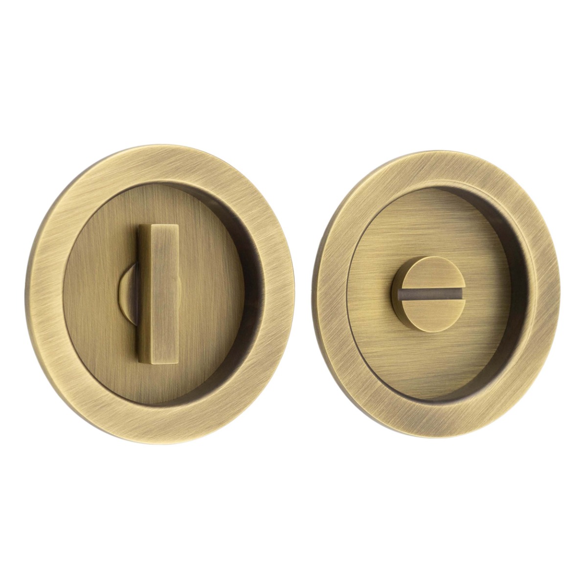 Frelan Burlington Frelan Burlington Circular Turn & Release BUR216SB Satin Brass