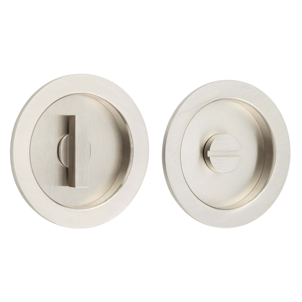 Frelan Burlington Frelan Burlington Circular Turn & Release BUR216SN Satin Nickel