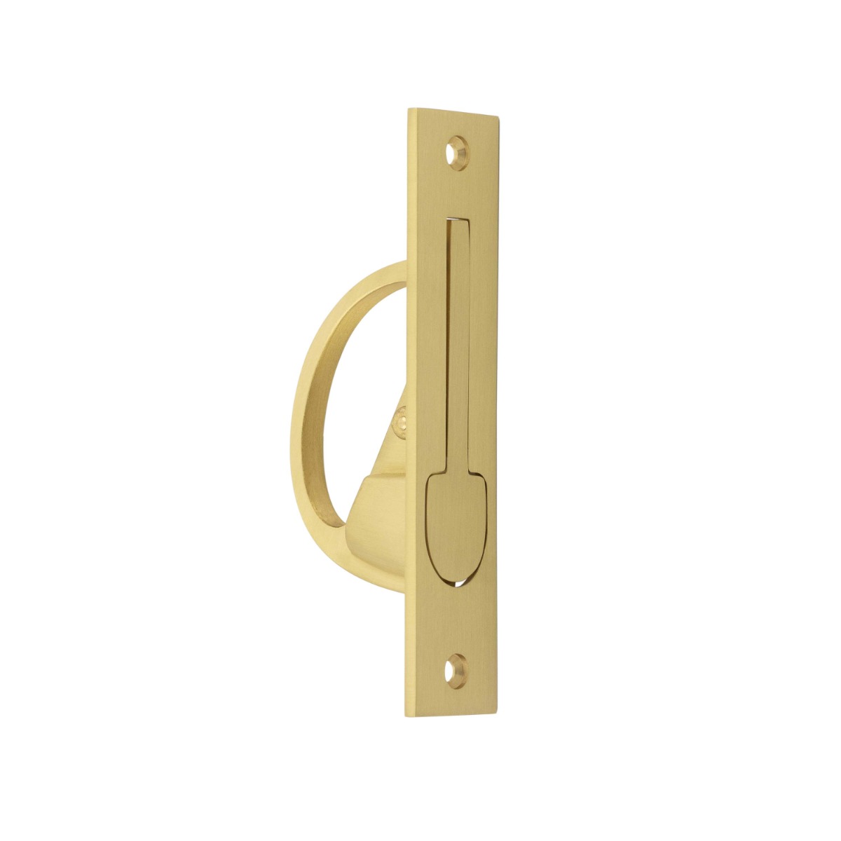 Frelan Burlington Frelan Burlington Slding Door Edge Pull BUR280SB Satin Brass