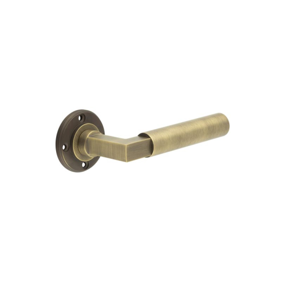 Frelan Burlington Westminister Door Handle on Rose - Roses Sold Separately BUR30AB